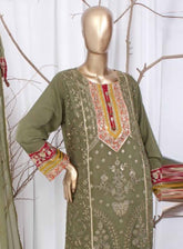 Romosh Embroidered Chiffon 3 Piece Stitched Suit RNPC25FE D-198-GRN